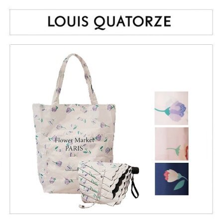 3단슬림플라워마켓에코백암막코팅우양산3