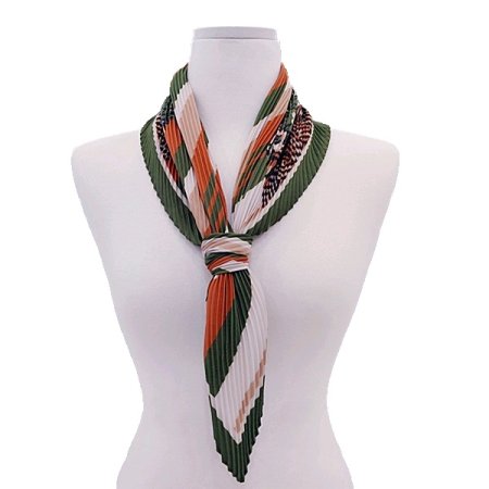 문트 미니 직수입 주름스카프 3종택1