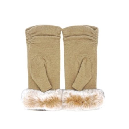 AT 퍼 워머 여 니트 장갑