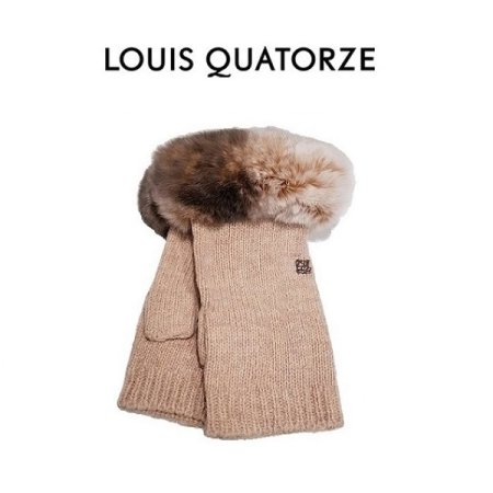 LQ 퍼 워머 여 니트 장갑