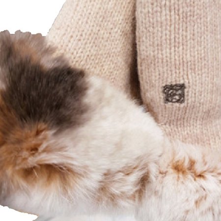 LQ 퍼 워머 여 니트 장갑