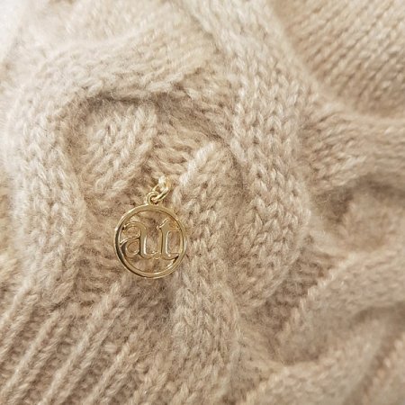 AT 웨이브 폭스 캐시미어 방울 비니