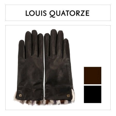 LQ 멀티 밍크 여 가죽 장갑 2종
