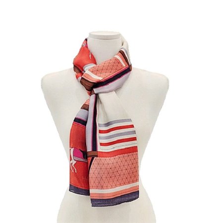 AT티아모던 실크 스카프 2color