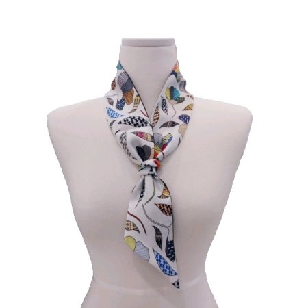 AT토니 플라워 직수입 실크스카프3종