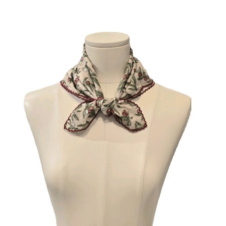 AT 핀코트 올리브 미니 스카프