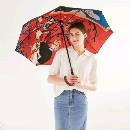 조지가스파마티스붉은색의조화이중지장우산