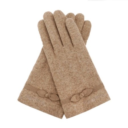 로망스 리본 여성 모직 장갑