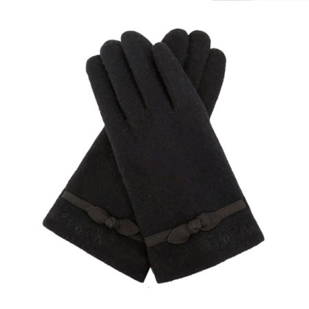 로망스 리본 여성 모직 장갑