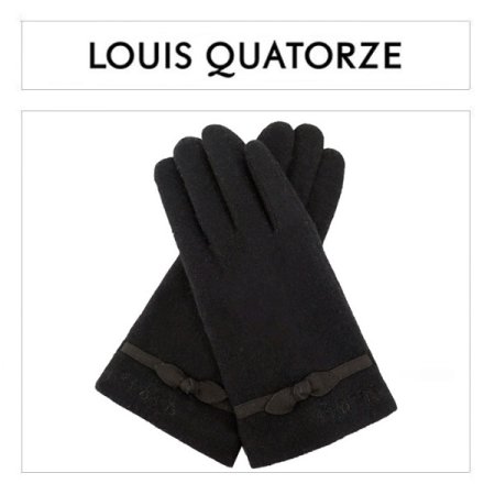 로망스 리본 여성 모직 장갑