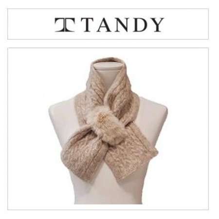 페이크 꽈베기 니트 머플러