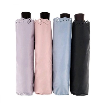 3단 슬림 펀칭플라워 암막코팅 우양산