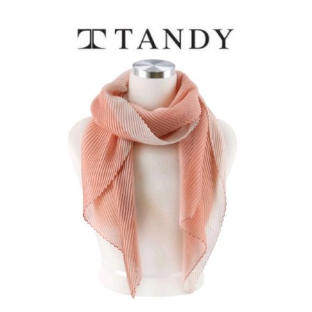 TD 보더 컬러 주름 스카프4종 택1