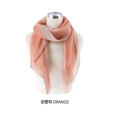 TD 보더 컬러 주름 스카프4종 택1