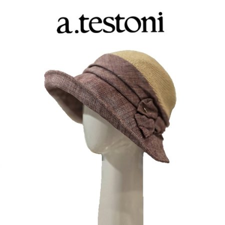 AT 린넨 코사지 햇 2종 택1