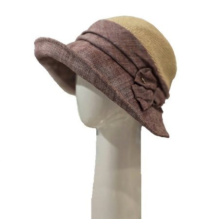 AT 린넨 코사지 햇 2종 택1