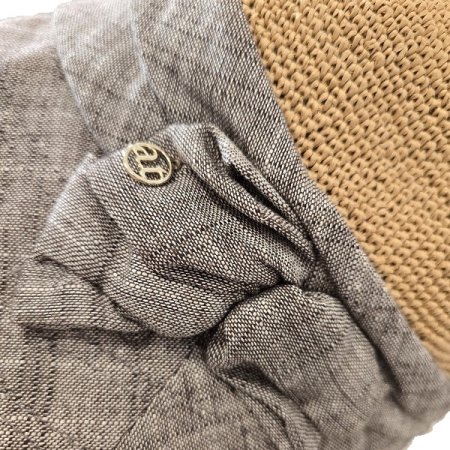 AT 린넨 코사지 햇 2종 택1