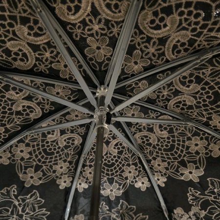 자가드 로얄 플라워 양산 BK