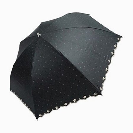 LQ 꽃잎 암막 코팅 양산 BK