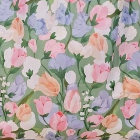 GG 모던 아트 플라워 에코백