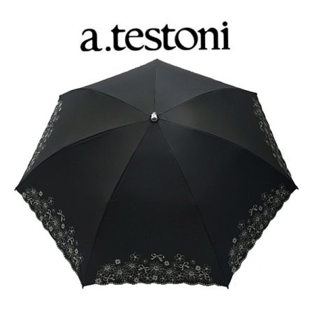 AT 실크 리본꽃 코팅 양산 2종