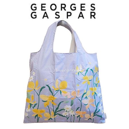 GG 모던 플라워 보더 에코백