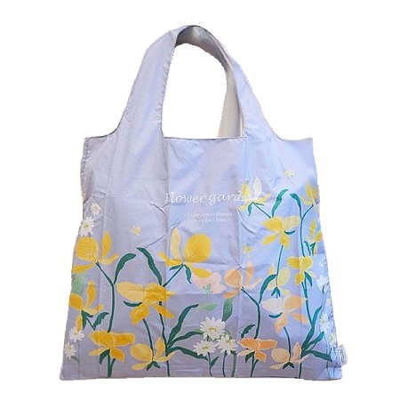 GG 모던 플라워 보더 에코백