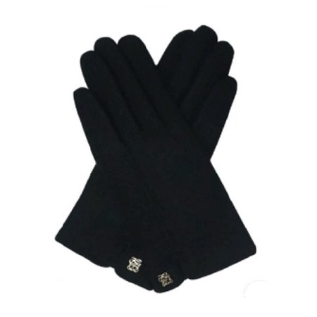 LQ 핀턱 로고 여성 모직 장갑