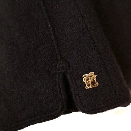 LQ 핀턱 로고 여성 모직 장갑