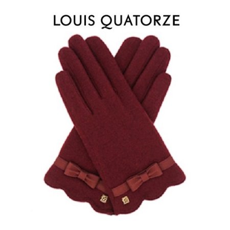 LQ 곡선 손목 포인트 여 모직 장갑