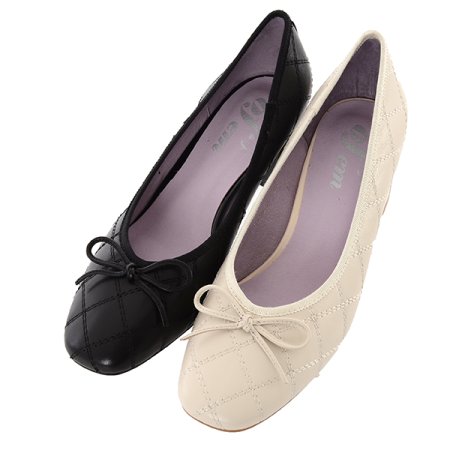 여성 리본장식 6CM 펌프스