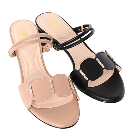 여성 4CM 뮬 샌들