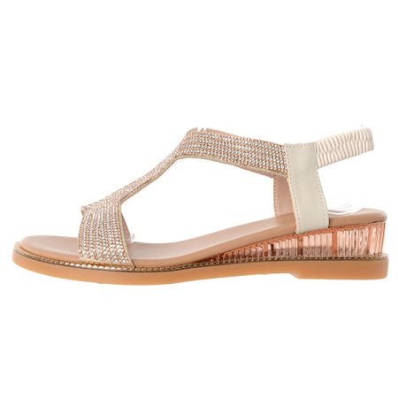 여성 4cm보석 샌들