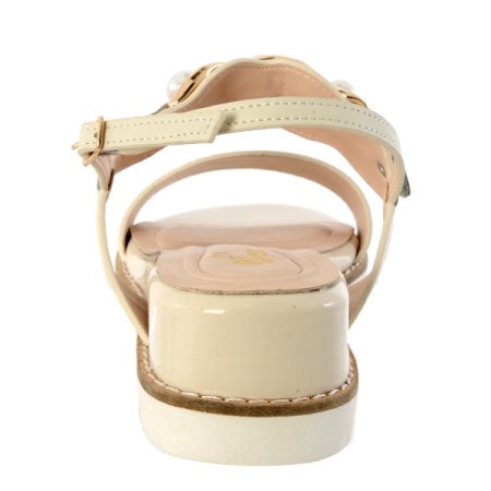 여성 웨지굽 보석 샌들