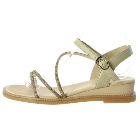 여성 4CM 보석 캐쥬얼 샌들