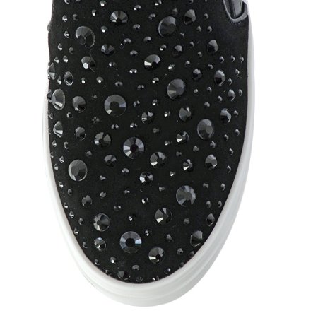 여성 7CM키높이 보석 슬립온