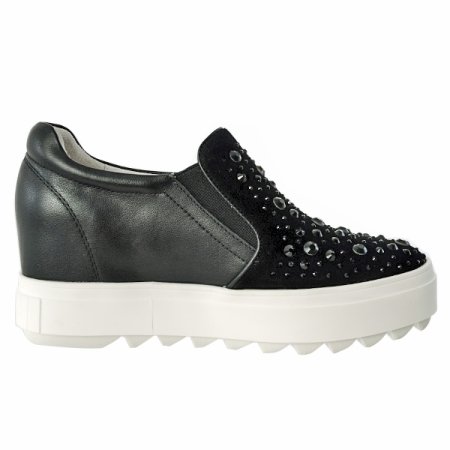 여성 7CM키높이 보석 슬립온