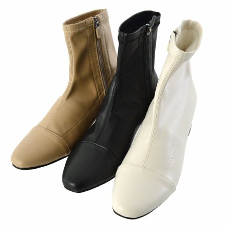 여성 스판 앵클부츠