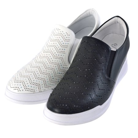 여성6CM 키높이보석 슬립온