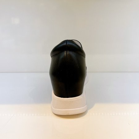 여성 지그재그 큐빅 키높이 슬립온