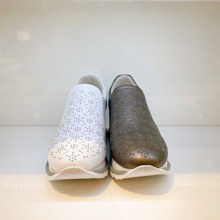 여성 6CM 눈꽃 큐빅 키높이 슬립온