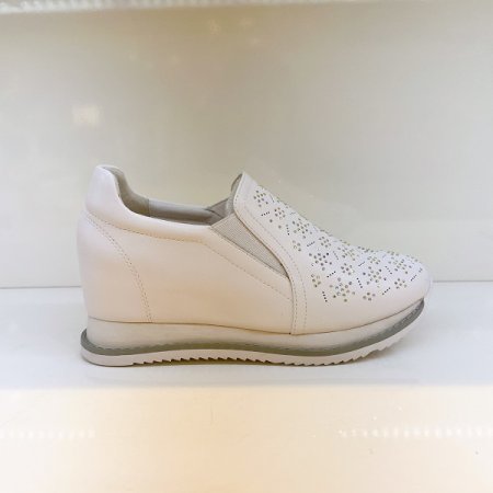 여성 6CM 눈꽃 큐빅 키높이 슬립온