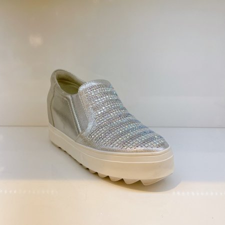 여성 7CM 반짝이 키높이 슬립온