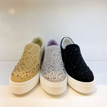 여성 데일리 통굽 키높이 슬립온