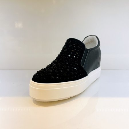 여성 데일리 통굽 키높이 슬립온