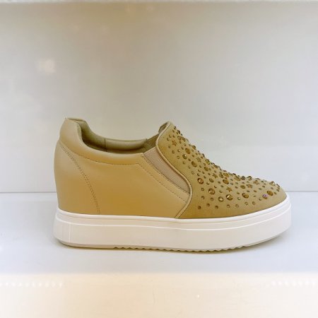 여성 데일리 통굽 키높이 슬립온