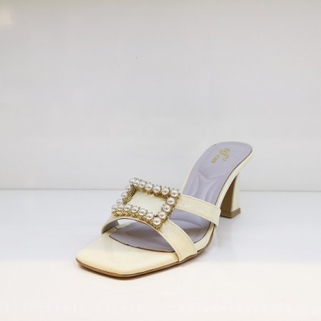 여성 6CM 큐빅 진주 샌들 뮬 2종