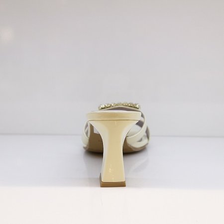 여성 6CM 큐빅 진주 샌들 뮬 2종