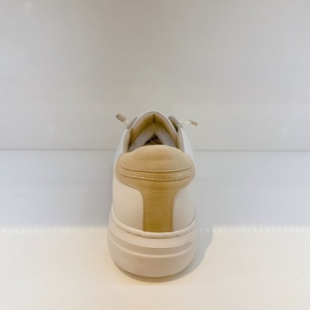 여성 슬림 밴딩끈 스니커즈 실버