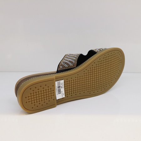 여성 4CM 고무창 큐빅샌들 2종